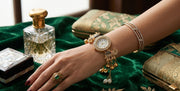 Luxury Crystal Dial Elephant Bracelet Watch for Women – Festive & Bridal Wear