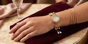 Luxury Crystal Dial Elephant Bracelet Watch for Women – Festive & Bridal Wear